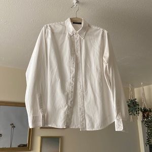 brandy melville white striped long sleeve shirt